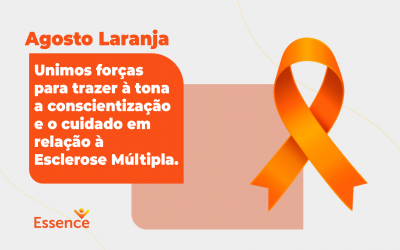 Agosto Laranja, unimos forças para trazer à tona a conscientização e o cuidado em relação à esclerose múltipla. Leia a legenda