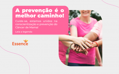 Outubro Rosa, a prevenção é o melhor caminho! Cuide-se, estamos unidos na conscientização e prevenção do Câncer de Mama!